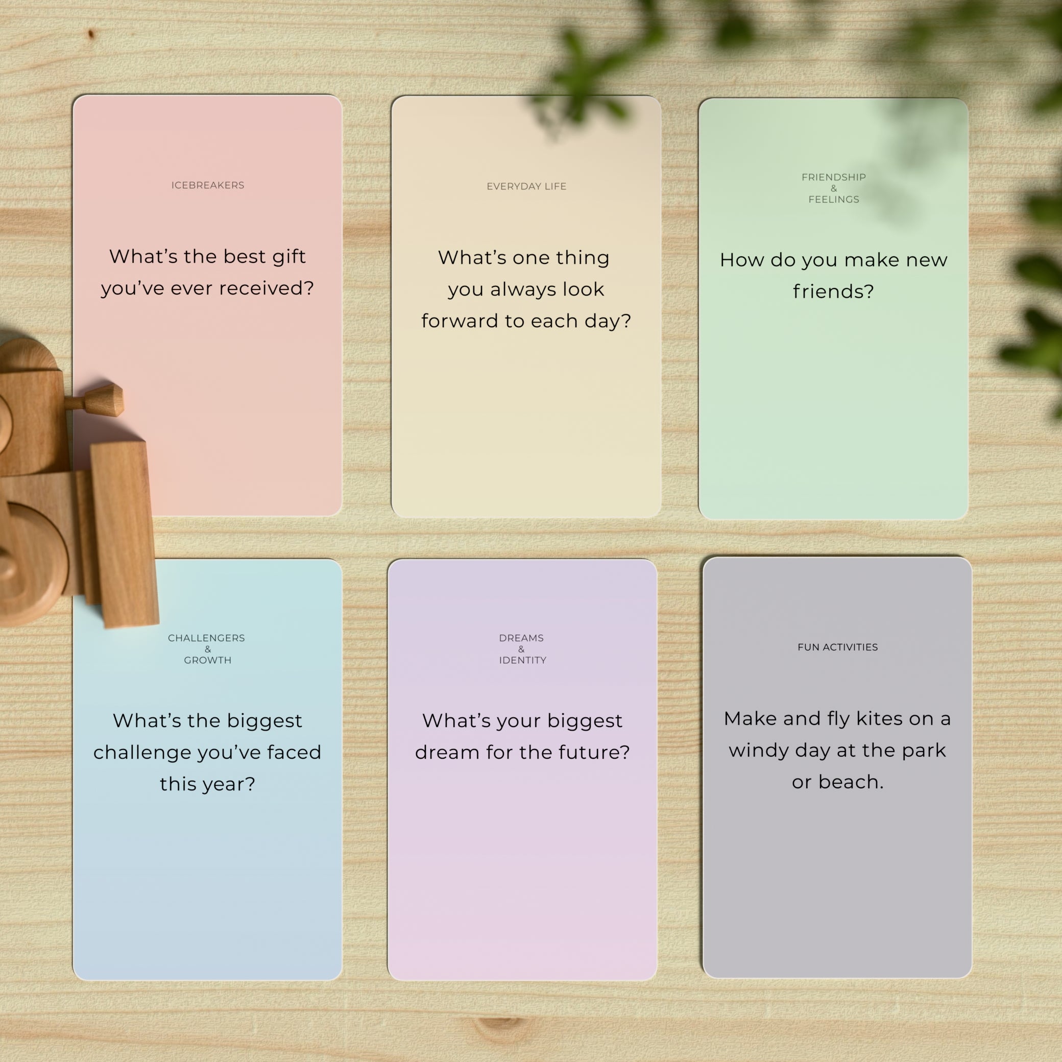 Parent-child communication cards - family game to help kids open up, share feelings, and strengthen parent-child bonds