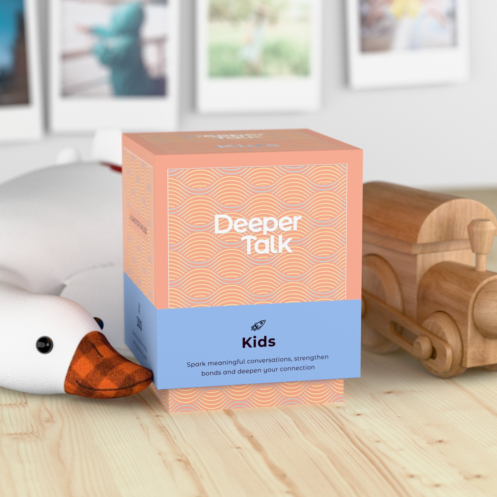 Kids talking game - conversation cards for families to reconnect, encourage children to communicate, and build deeper understanding