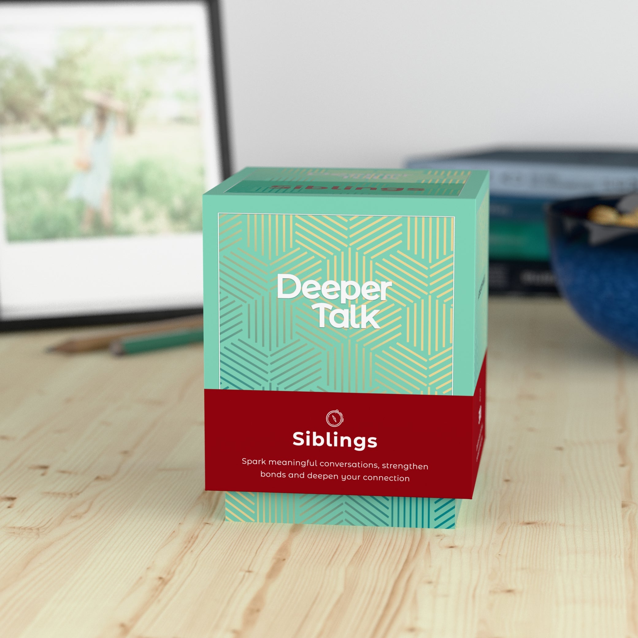 Siblings talking game - question cards for reconnecting with brothers and sisters, sharing experiences, and strengthening family ties