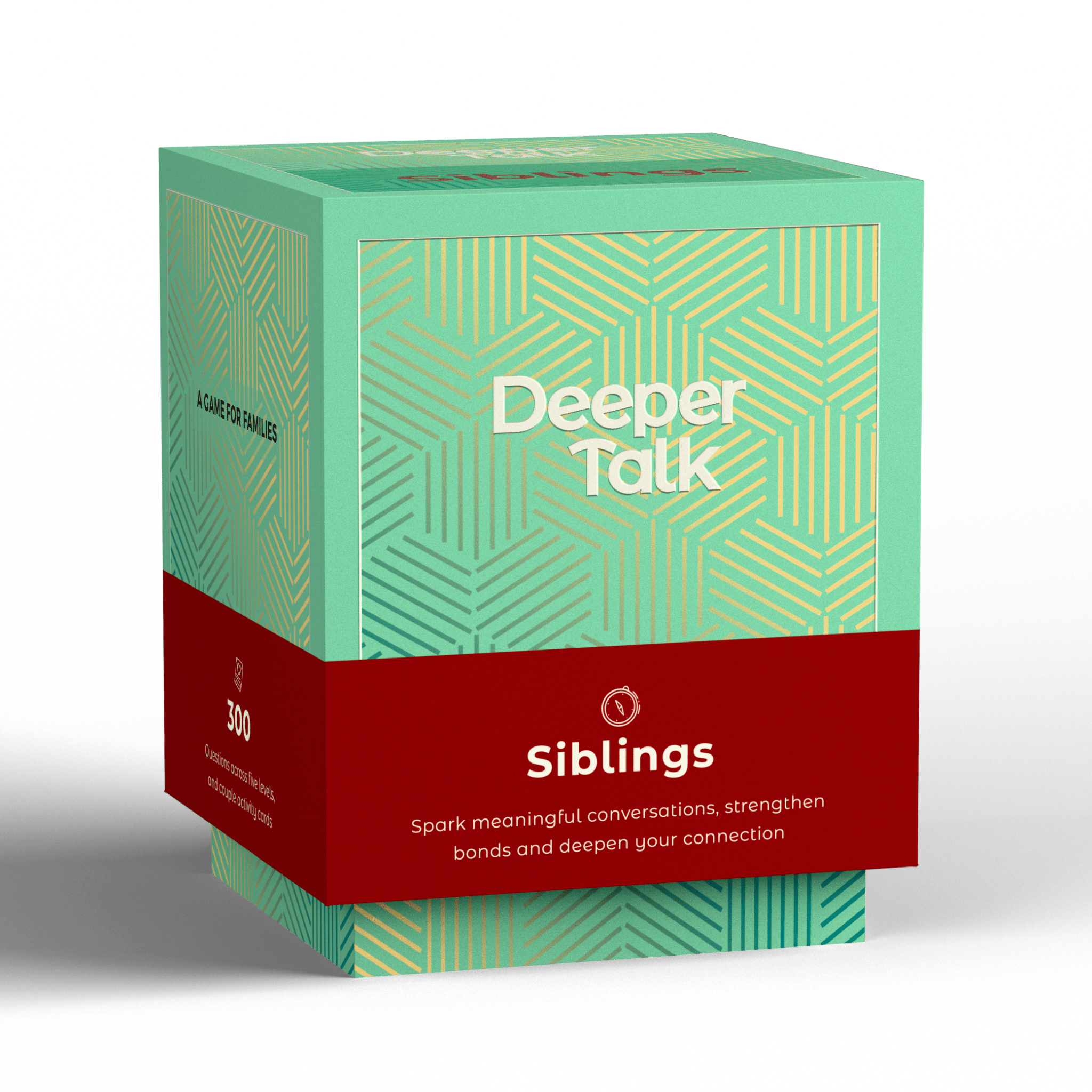 Siblings card game - conversation cards for brothers and sisters to reconnect, share secrets, and strengthen sibling bonds