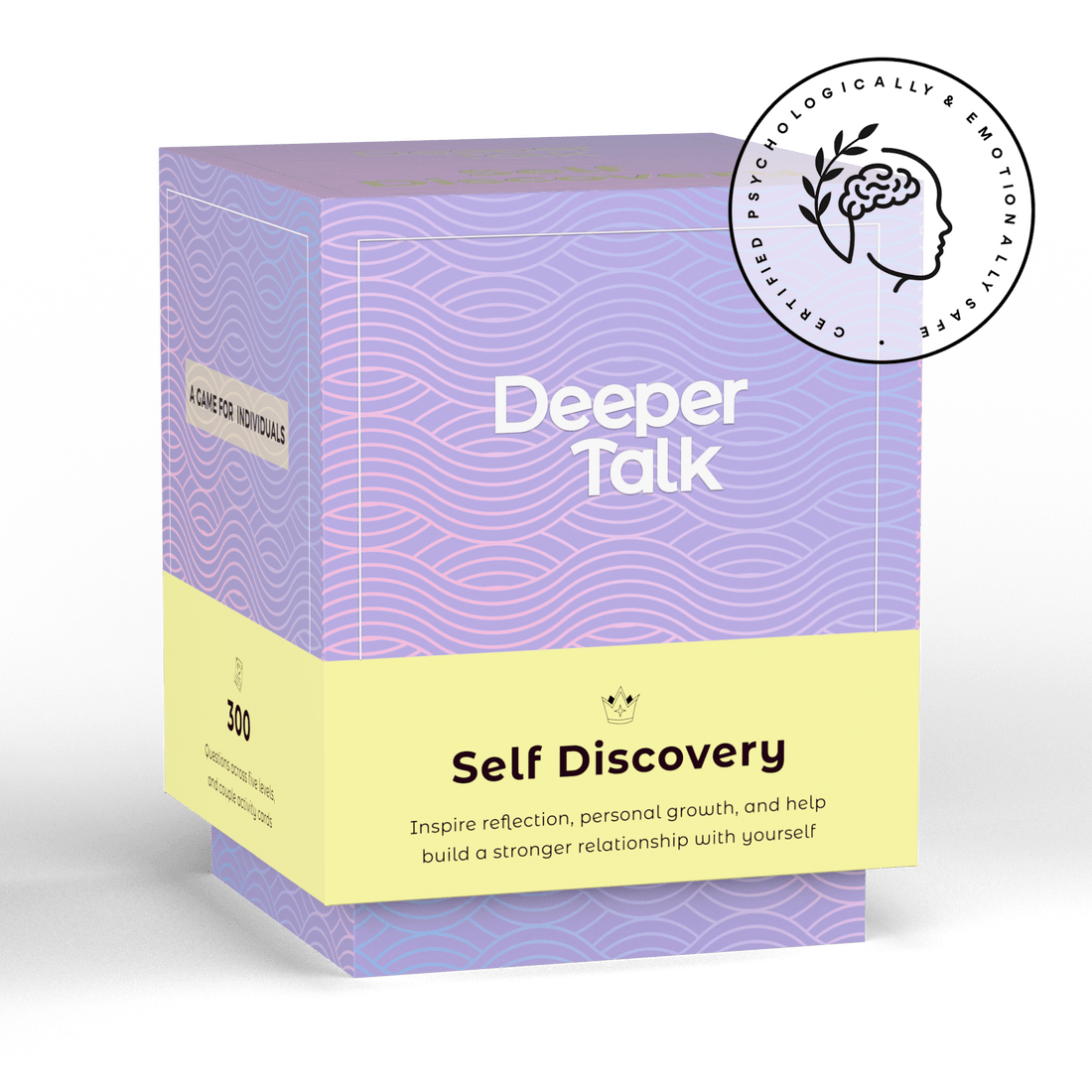 Self Discovery card game - personal growth and self-reflection cards with thought-provoking questions for self-awareness and mindful exploration